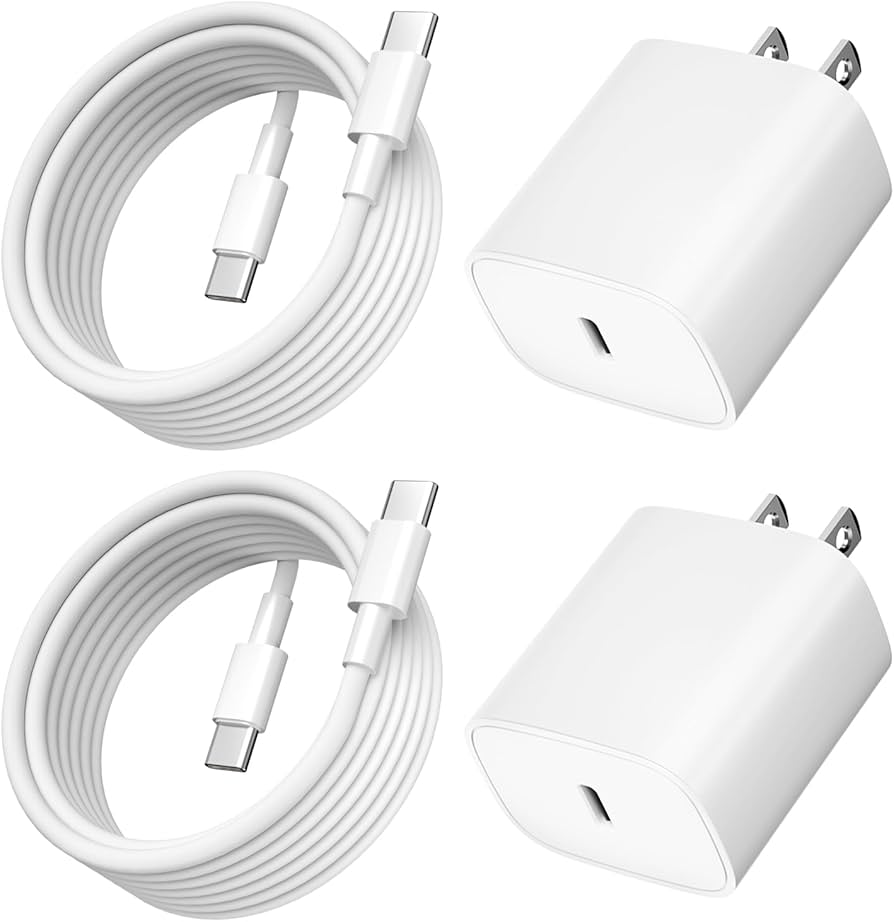 Amazon | For iPad/iPad Pro/iPhone 15 充電器【2個セット＆2本USB-C