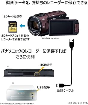 Amazon.co.jp: パナソニック 4K ビデオカメラ VX2M 64GB 光学24倍