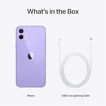 Amazon.com: Apple iPhone 12 (128GB, Purple) [Locked] + Carrier