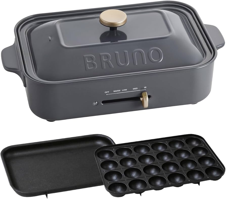 Amazon | BRUNO ブルーノ コンパクトホットプレート 本体 プレート2種