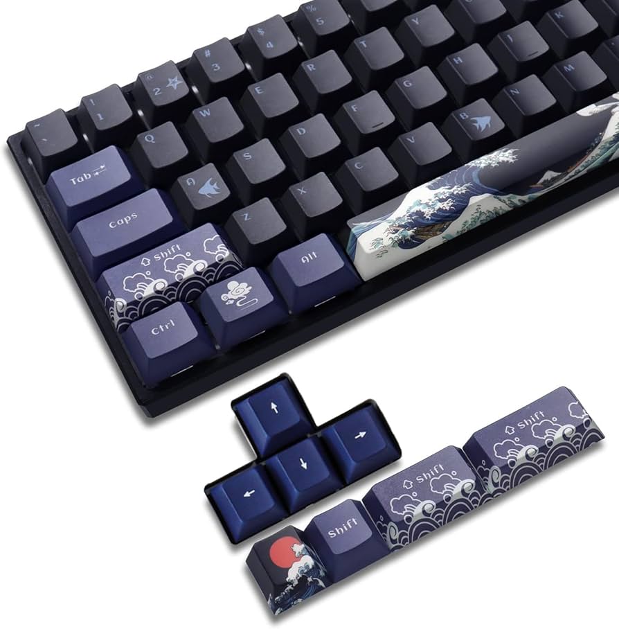 Amazon.co.jp: 129 Cherry キーキャップ 日本語 DYE-Sub カスタムキー