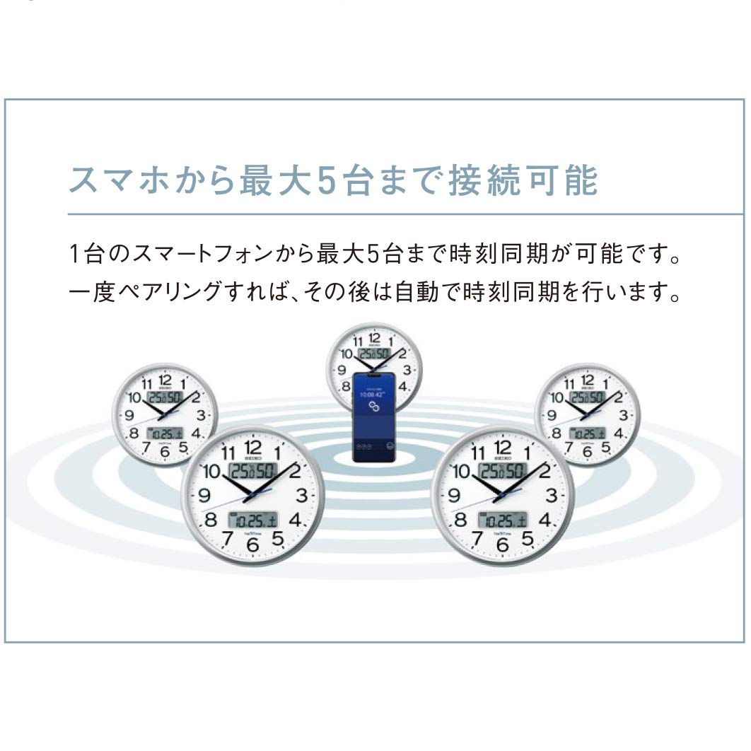 Amazon.co.jp: セイコー クロック 掛け時計 オフィスタイプ 電波