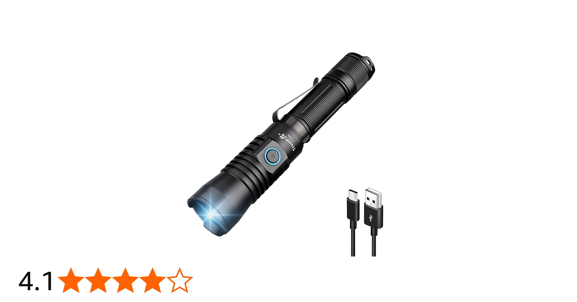 Amazon.co.jp: Trustfire 懐中電灯 充電式 軍用 最強 460ルーメン 超強