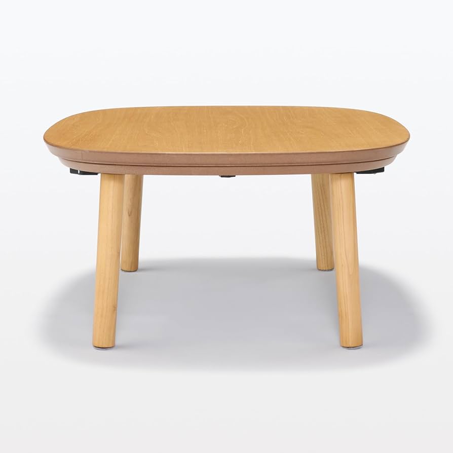 Amazon | 無印良品 楕円こたつ ナチュラル 小 幅97×奥行72×高さ37cm MJ