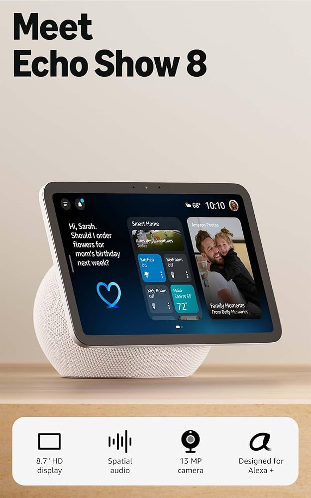 Amazon Echo Show 8 | Vibrant HD 8.7