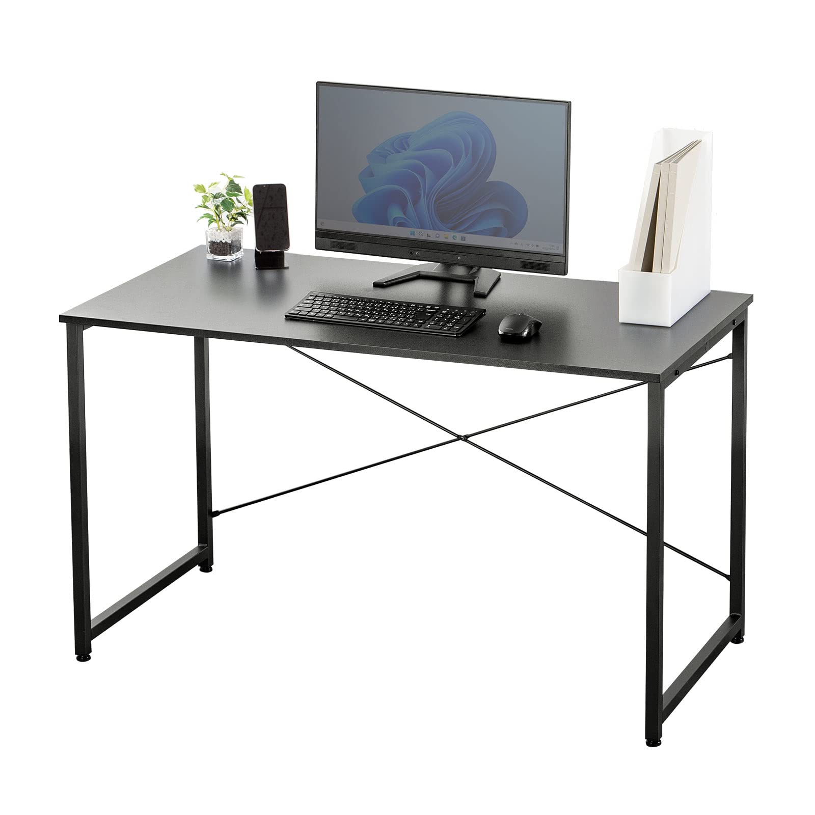 Amazon | サンワダイレクト パソコンデスク 幅120×奥行60cm モニター