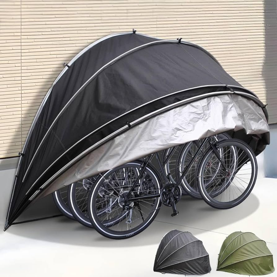 Amazon.co.jp: Bonarca サイクルガレージ 2台 自転車置き場 屋根