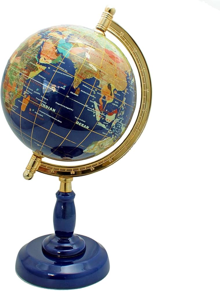 Amazon.co.jp: ラピスラズリ 地球儀 天然石 置物 パワーストーン