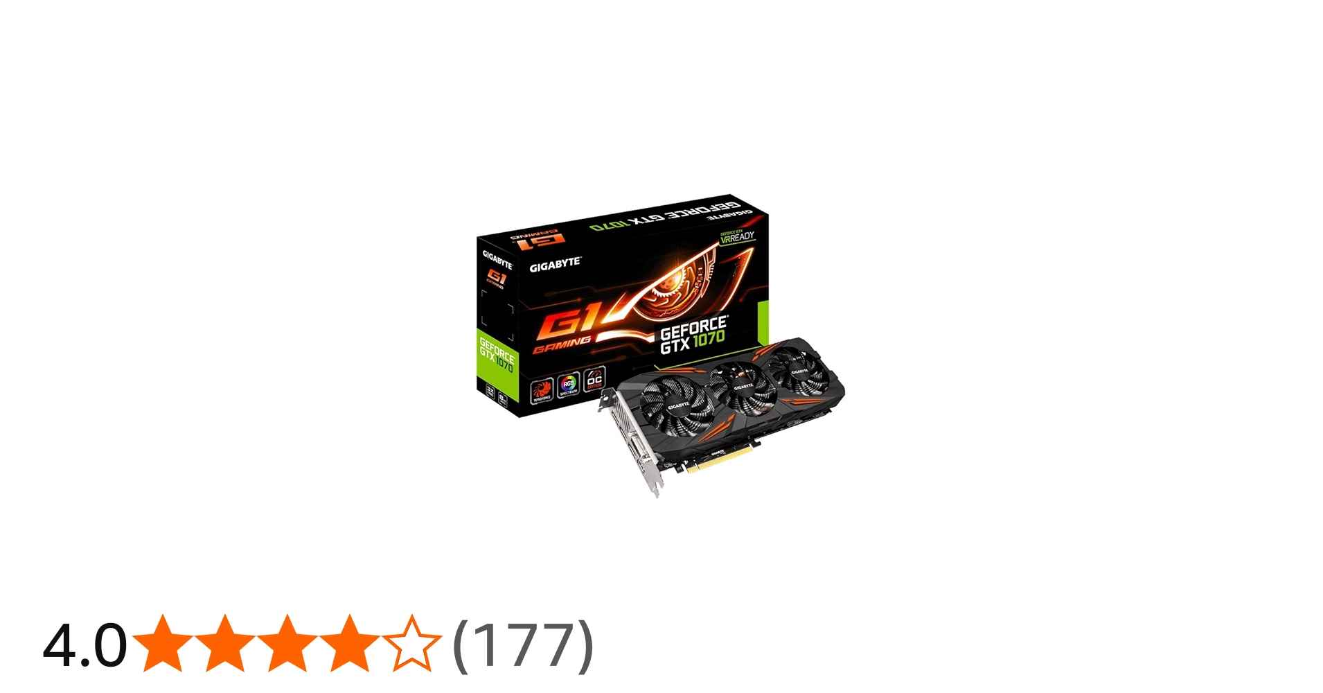 Amazon | GIGABYTE ビデオカード NVIDIA GeForce GTX 1070搭載