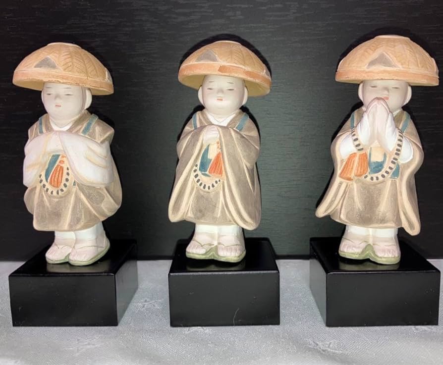 Amazon | 博多人形 托鉢僧13体 屏風付き | 人形・ドール | おもちゃ