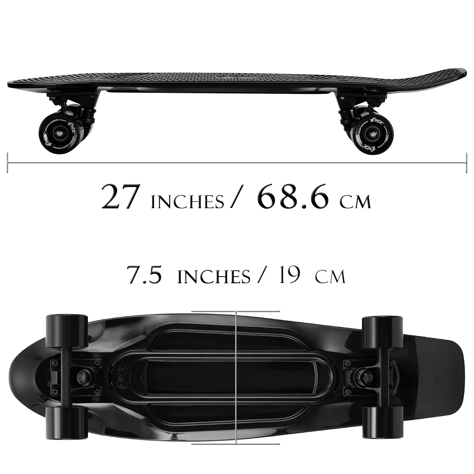 Amazon | KMX スケートボード 22インチと27インチ クラシック