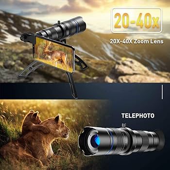 Amazon.co.jp: Apexel 20-40倍ズームレンズ HD望遠レンズ スマホ用
