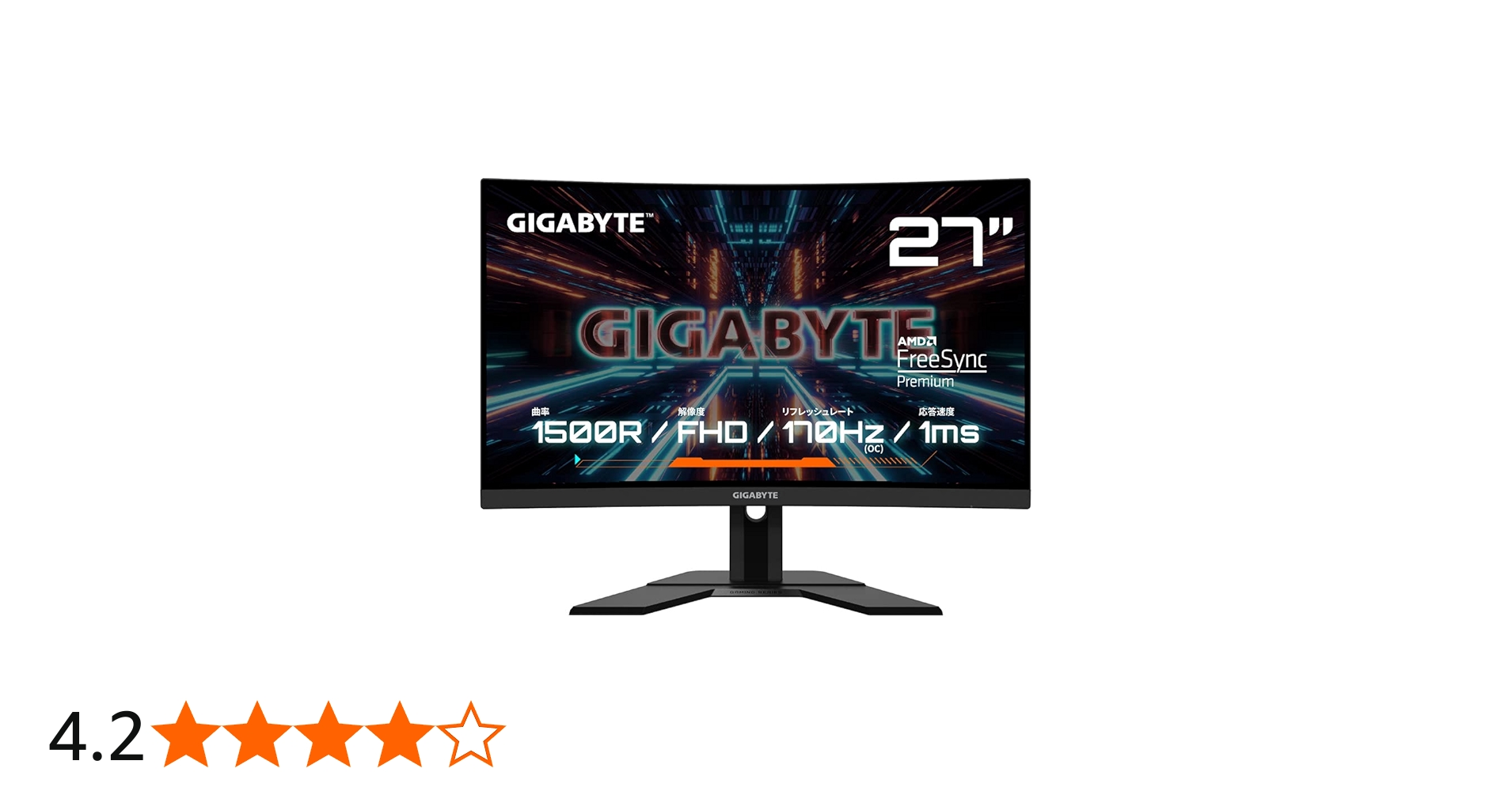 Amazon.co.jp: ゲーミングモニター GIGABYTE G27FC A Gaming Monitor