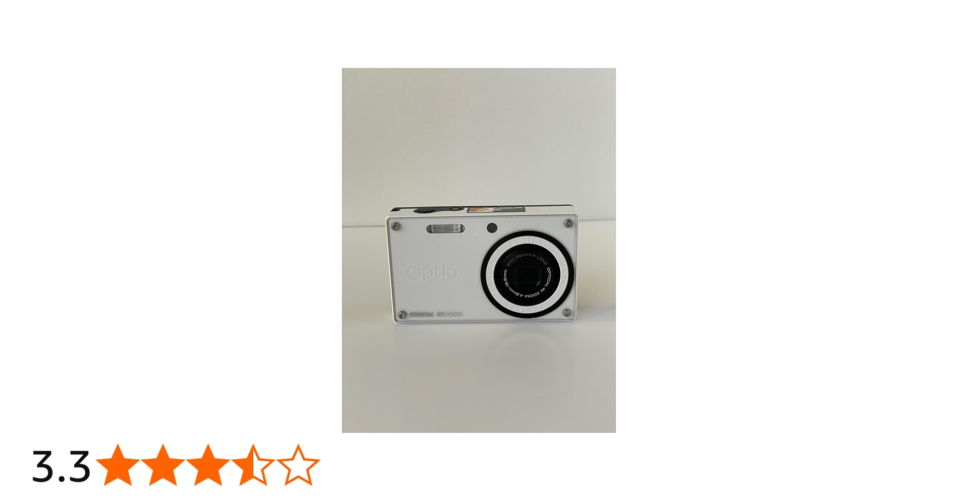 Amazon.co.jp: PENTAX デジタルカメラ Optio RS1000 ホワイト 1400万