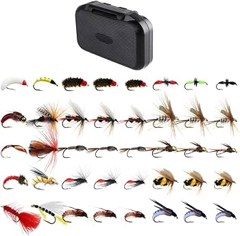 Amazon.co.jp: Qievcrme フライフィッシングフライキット 40/137個