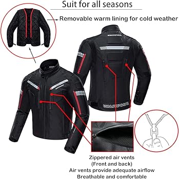 Amazon.com: Zyxformis Motorcycle Jacket Motorbike Biker Waterproof