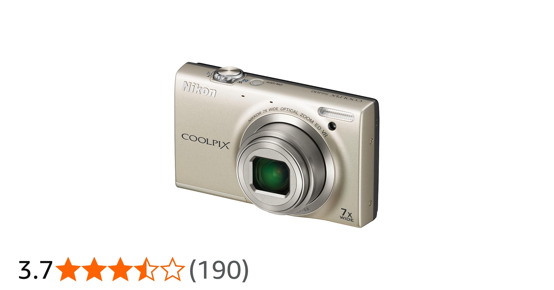 Amazon Canada: Nikon COOLPIX S6100 16 MP Digital Camera with 7x