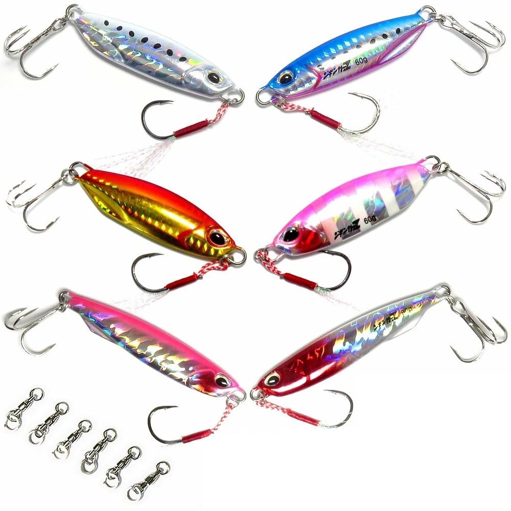 Amazon.co.jp: 【 ジギンガーZ メタルジグセット 】【 40g 60g 】 TG