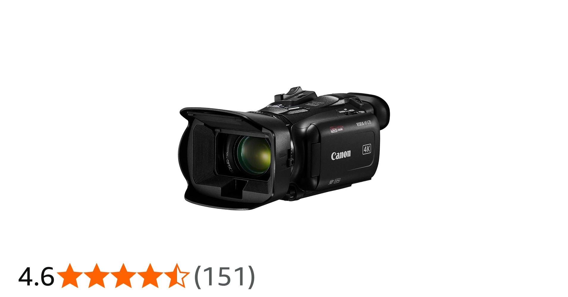 Amazon | Canon VIXIA HF G70 ビデオカメラ 1/2.3インチ 4K UHD CMOS