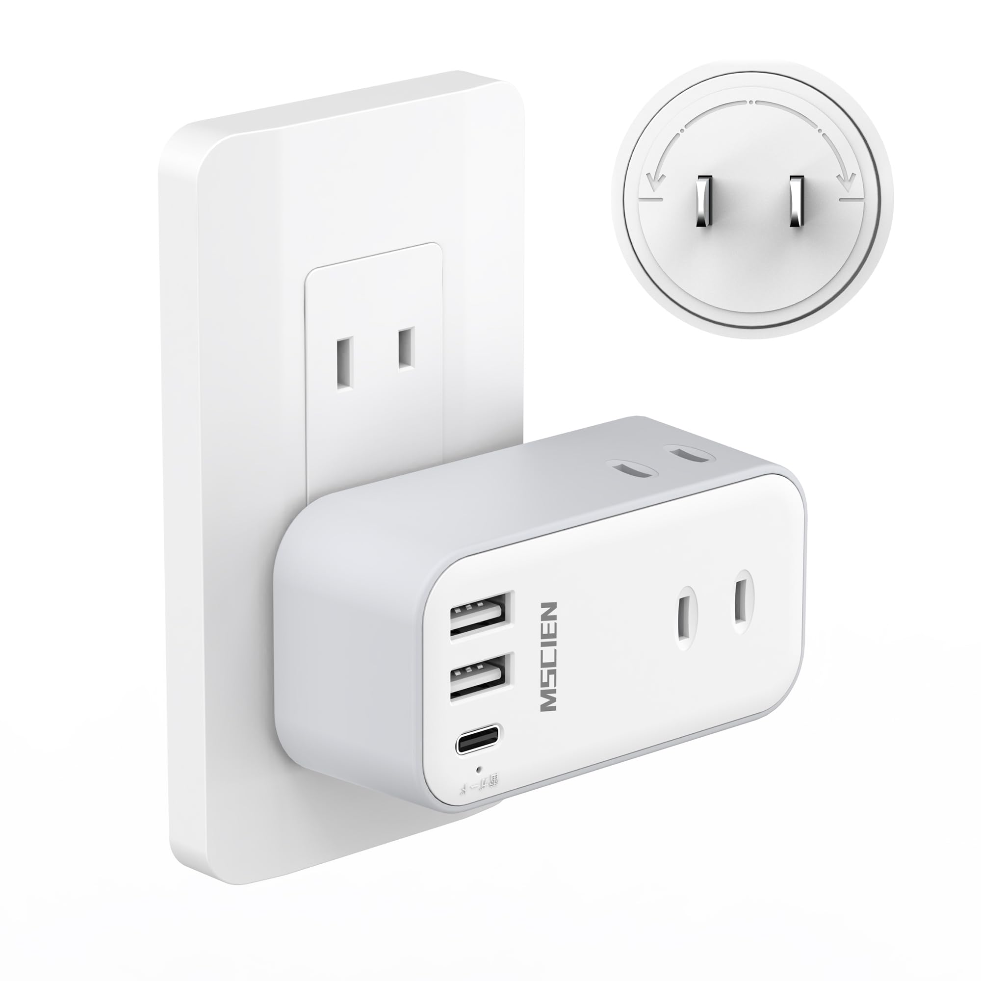 Amazon.co.jp: usb コンセント タップ 回転 電源タップ usb付き 3個AC