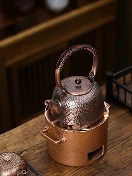 Amazon｜純粋な手作りの銅のやかん 銅槌目入 ケトル 大容量 630ml