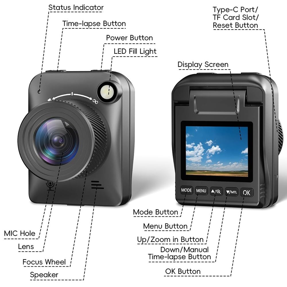 Amazon.co.jp: タイムラプスカメラ 4K 32MP 建築現場記録カメラ 4種類