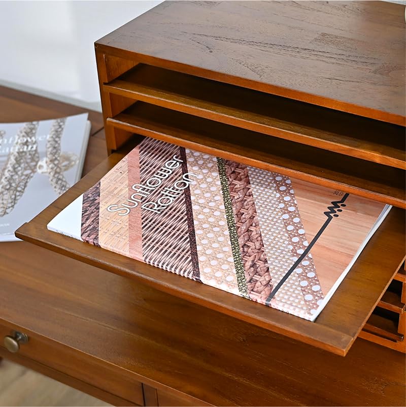 Amazon.co.jp: カルテケース 書類ケース 木製 チーク無垢 ミニチェスト