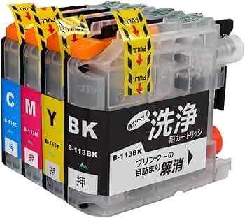Amazon.co.jp: プリンター 洗浄インク LC113-4PK 【4色セット】(対応