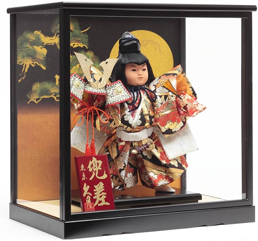 Amazon | 久月official 五月人形 武者人形ケース飾り 兜差 3G-M23-Z