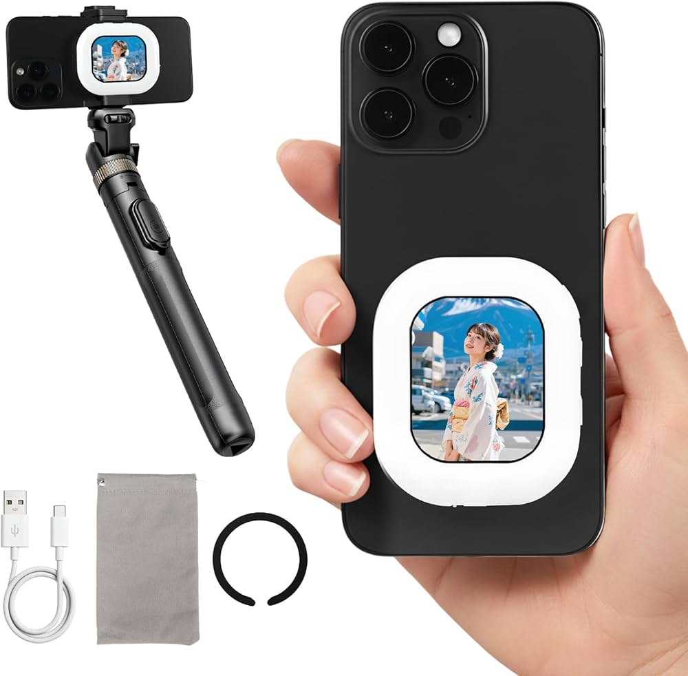 Amazon.co.jp: スマホ用自撮りディスプレイ 超薄型MIni自撮り