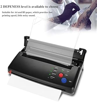 Amazon.co.jp: タトゥー転写ステンシルマシン、タトゥーサーマルコピー