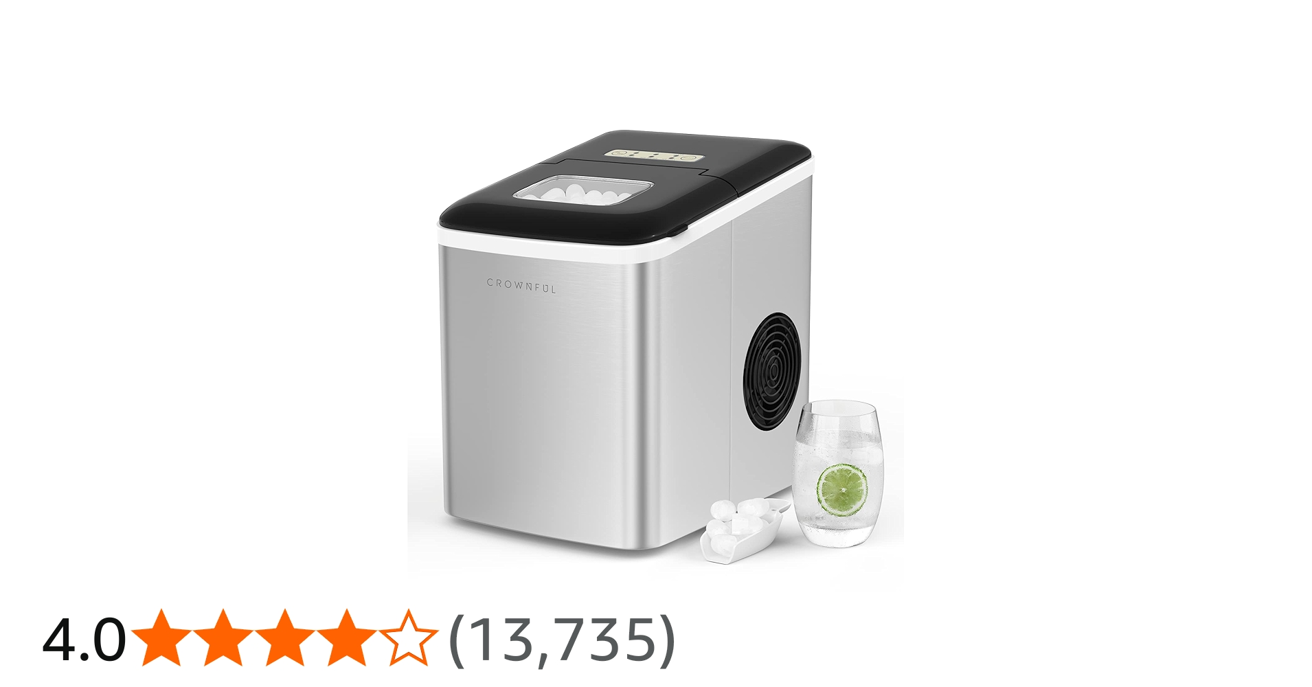 Amazon.co.jp: CROWNFUL 製氷機 家庭用 【高速製氷 自動洗浄機能