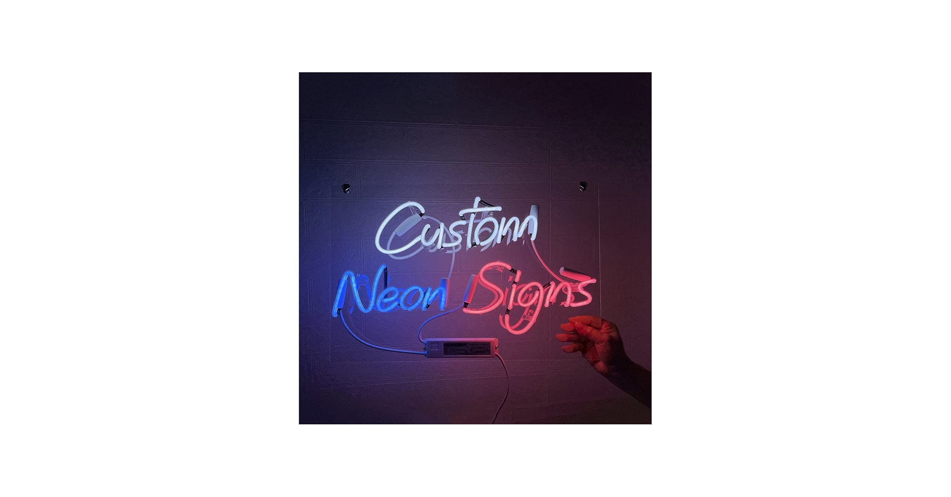 Amazon | カスタマイズされたガラス管ネオンサイン,100%手で曲げ