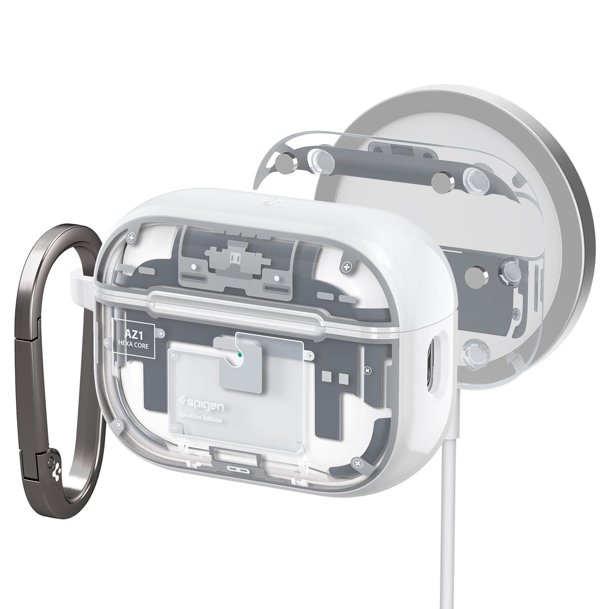 Amazon | Spigen Airpods Pro 2 ケース MagSafe対応 マグネット搭載 黄