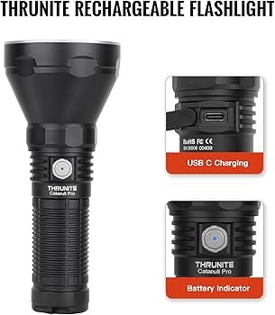 Amazon.co.jp: ThruNite Catapult Pro 充電式懐中電灯、SFT70 LED 1005