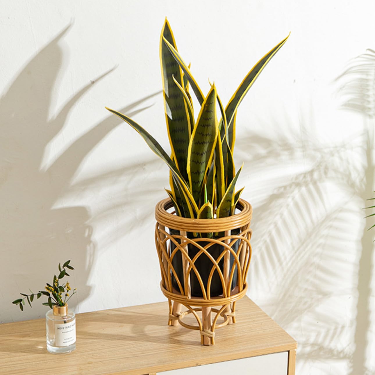 Amazon.co.jp: [GZGZ] フラワースタンド 花台 カラー1 ラタン おしゃれ