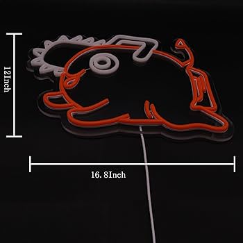 Amazon.co.jp: チェーンソー 犬 ネオンサイン USB電源 壁装飾用