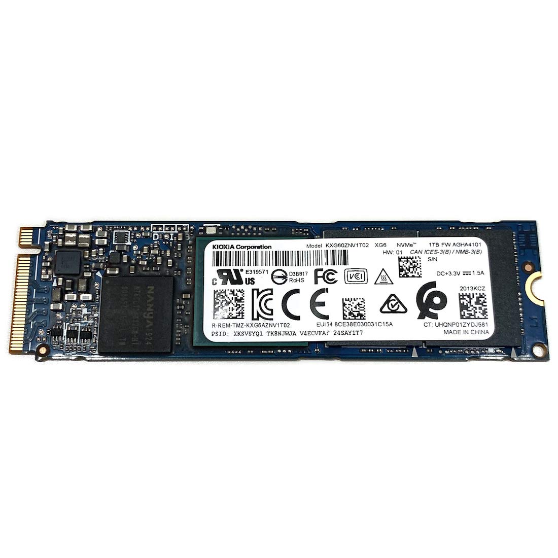 Amazon | Kioxia 1TB SSD XG6 M.2 2280 PCIe Gen3 x4 NVMe