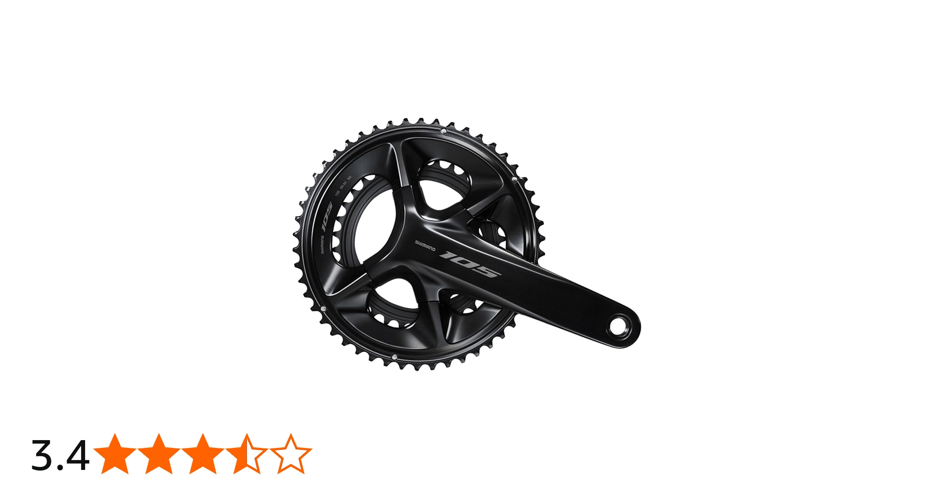 Amazon | シマノ 105 Fc-R7100 12速クランクセット ブラック、160mm