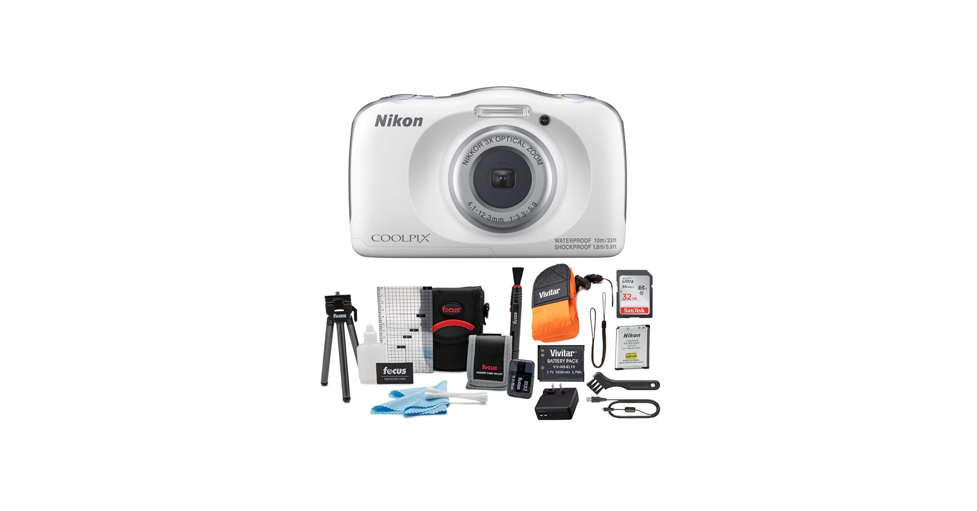 Amazon.com : Nikon Coolpix W150, White, Compact : Electronics