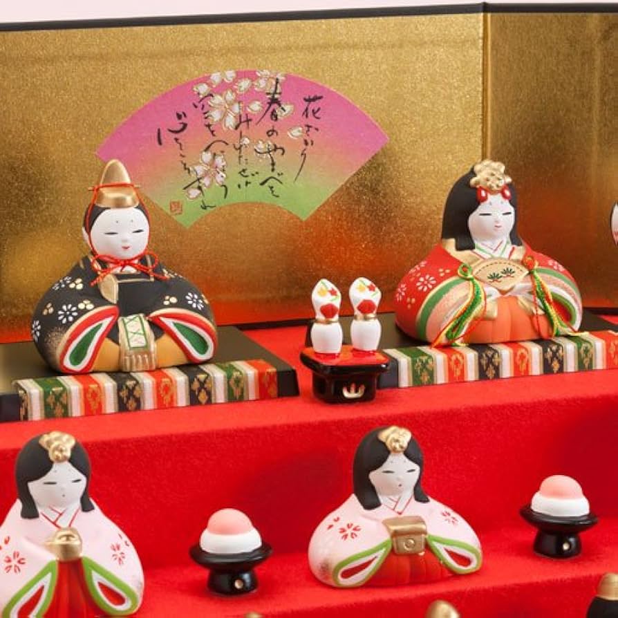 Amazon | 薬師窯 雛人形 錦彩華みやび雛（七段飾り） (2524)｜upup7