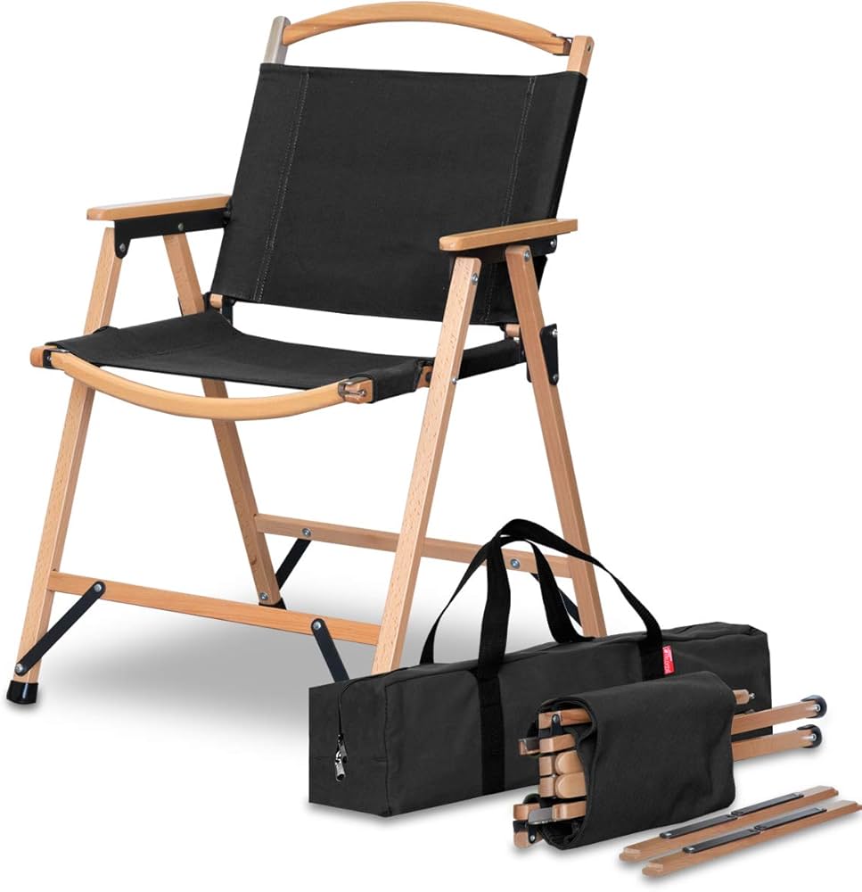 Amazon.co.jp: FIELDOOR クラシックチェア ハイタイプ 【ブラック