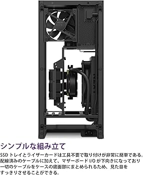 Amazon.co.jp: NZXT H1 Version2 PCケース コンパクト WHITE 電源