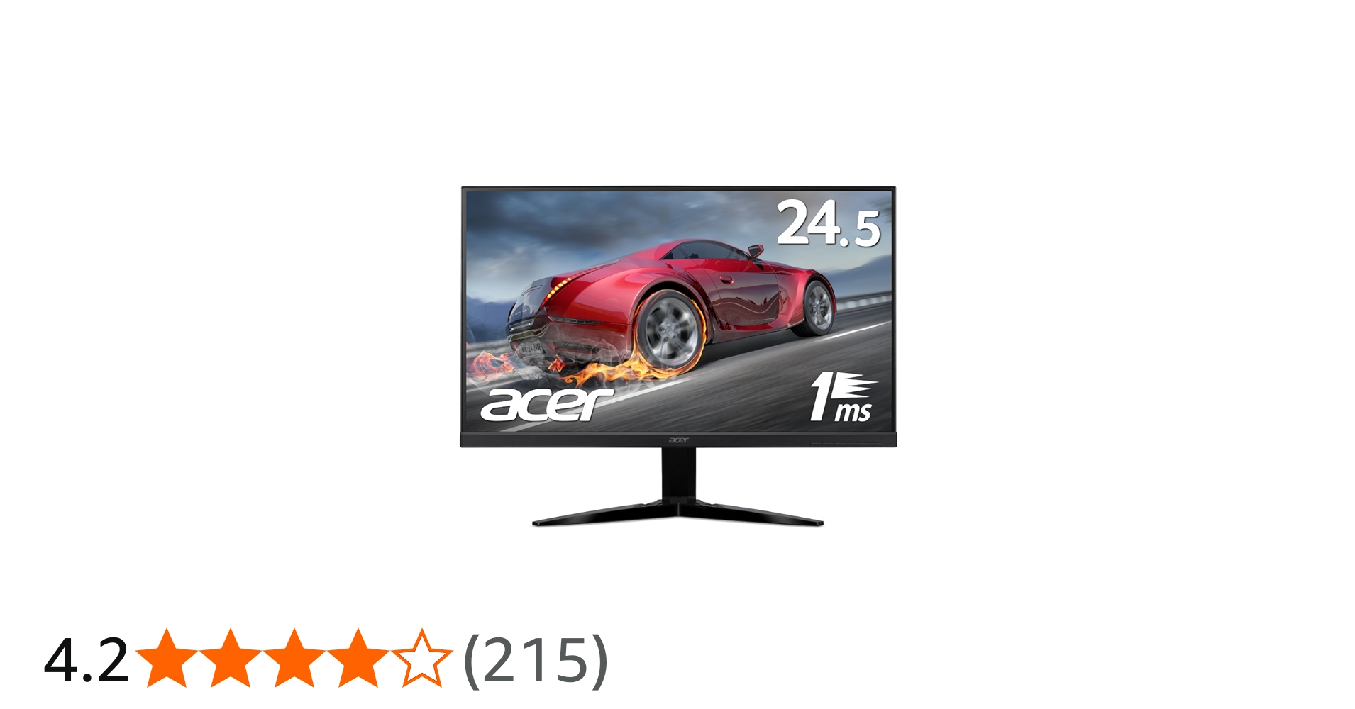 Amazon.co.jp: Acer ゲーミングモニター KG251Qbmiix 24.5インチ 応答