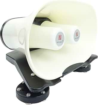 Amazon.co.jp: 超高出力 12V スピーカー車載拡声器 ハンズフリー