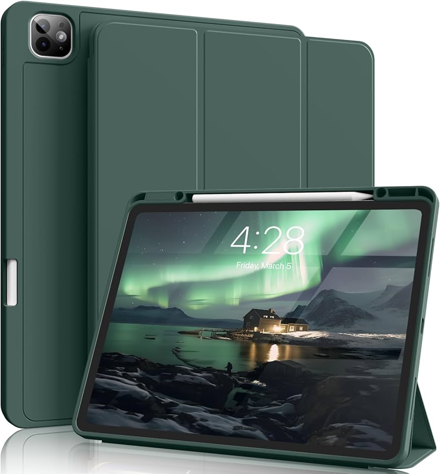 ZKTUYU for iPad Pro 13 inch Case M4 (2024), with Pencil Holder