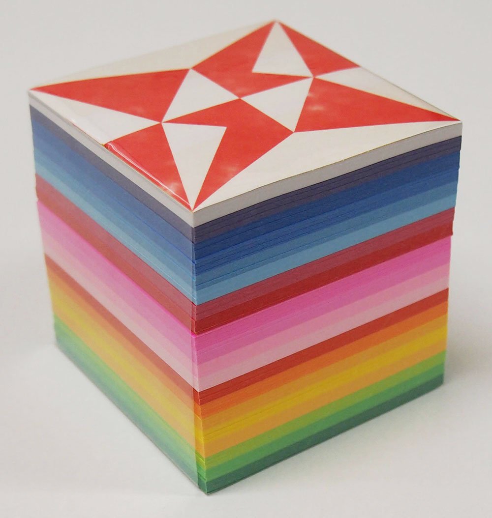 Amazon | トーヨー 折り紙 千羽鶴用 7cm角 20色 1000枚入 002003