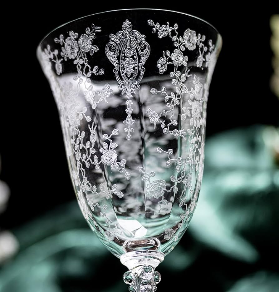 Amazon.co.jp: ケンブリッジ グラス クリスタル 薔薇 ローズポイント