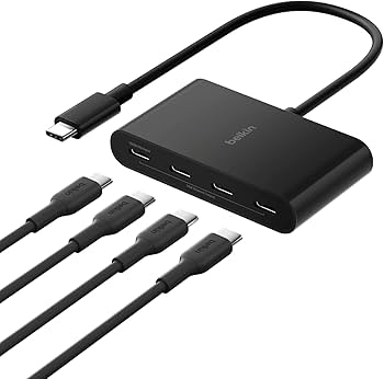 Belkin Connect USB-C to 4-Port USB-C 3.2 Gen2 Ports Hub, Multiport