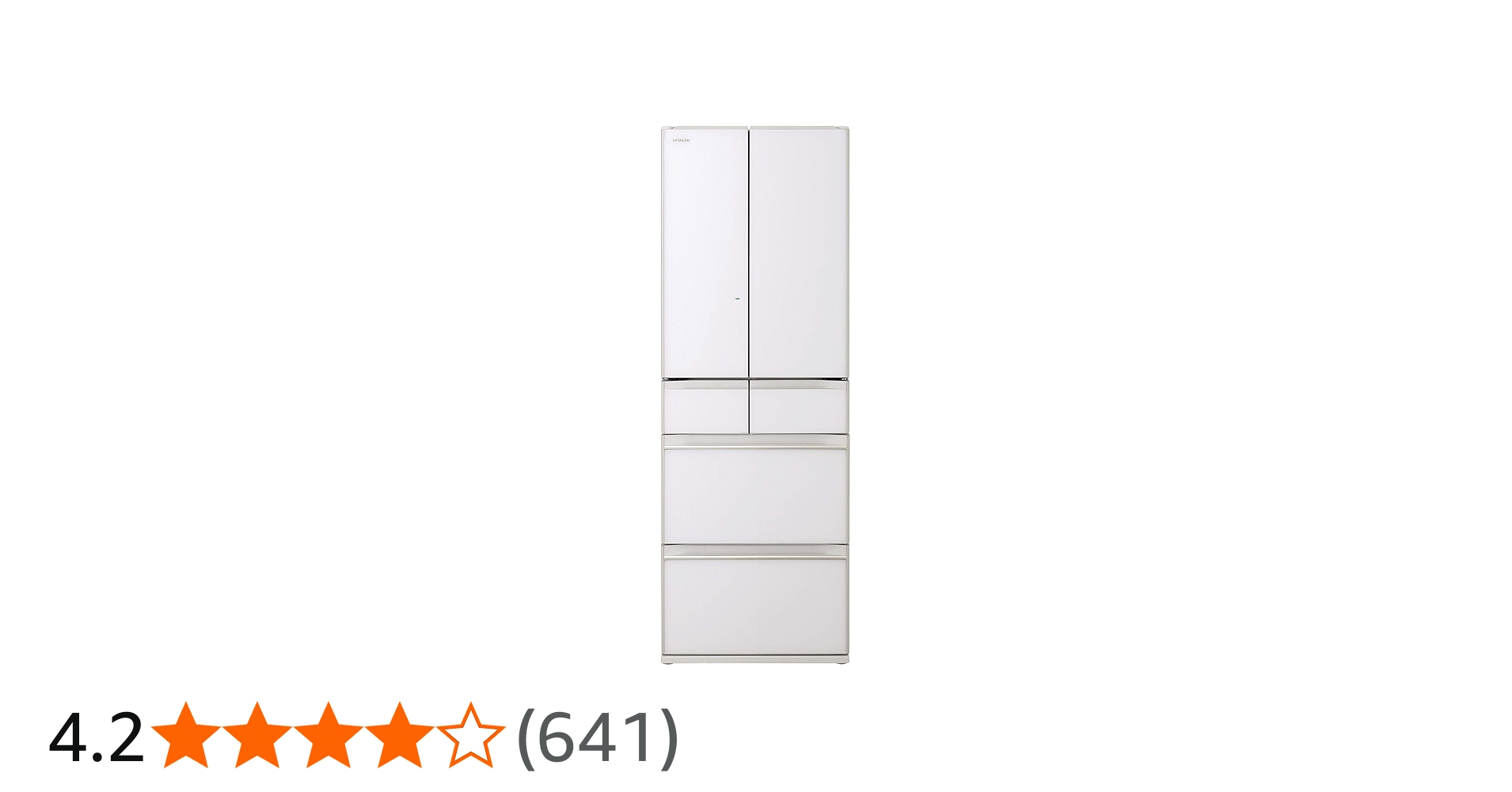 Amazon | 日立 冷蔵庫 幅65cm 475L クリスタルホワイト R-HW48N XW 6